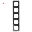 BER10152145 / Rahmen 5fach R.1 schwarz glänzend /...