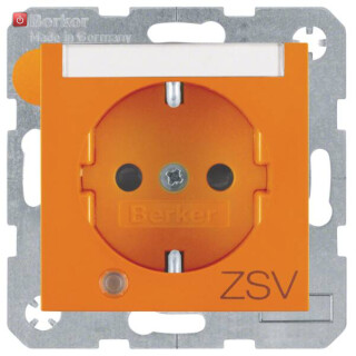 BER41108914 / Steckd. SCHUKO LED BSF EHBS S.1/B.x oran / EAN 4011334360957