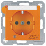 BER41108914 / Steckd. SCHUKO LED BSF EHBS S.1/B.x oran / EAN 4011334360957