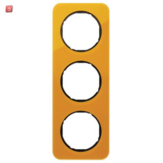 BER10132334 / Rahmen 3fach R.1 Acryl orange Transl. Sw / EAN 4011334400066