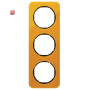 BER10132334 / Rahmen 3fach R.1 Acryl orange Transl. Sw / EAN 4011334400066