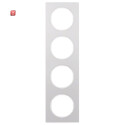 BER10142274 / Rahmen 4fach R.3 Alu/polarweiß / EAN...