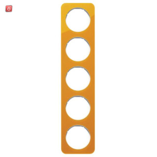 BER10152339 / Rahmen 5fach R.1 Acryl orange transp. pw / EAN 4011334400097