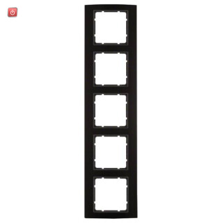 BER10153005 / Rahmen 5fach B.3 Alu schwarz/anthrazit / EAN 4011334371649