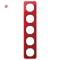 BER10152344 / Rahmen 5fach R.1 Acryl rot transp. sw / EAN...