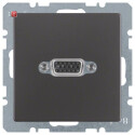 BER3315406086 / VGA Steckdose Q.1/Q.3 anthrazit samt /...