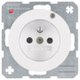 BER6765092089 / Steckdose m SK-Stift LED R.1/R.3 pw / EAN 4011334385134