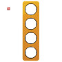 BER10142334 / Rahmen 4fach R.1 Acryl orange Trans. Sw / EAN 4011334400080