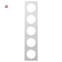BER10152274 / Rahmen 5fach R.3 Alu/polarweiß / EAN...