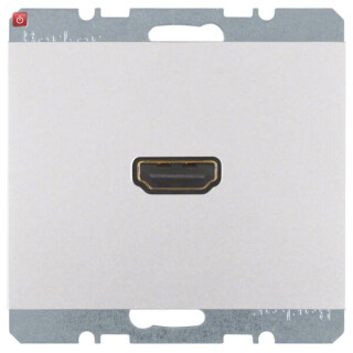 BER3315437003 / HDMI Steckdose m 90° Stcka. K.5 Alu / EAN 4011334378372