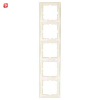 BER10158912 / Rahmen 5fach m Bsf senkr S1 weiß gl / EAN 4011334441793