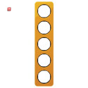 BER10152334 / Rahmen 5fach R.1 Acryl orange transp. sw /...