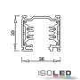 ISO117511 / 3-Phasen Stromschiene, 2m, silber/eloxiert / 9009377026850