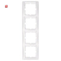 BER10148919 / Rahmen 4fach mit BF senkr S1 pw hgl / EAN...