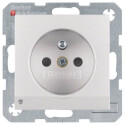 BER6765101404 / Steckdose m SK-Stift LED S.1/B.3/B.7 alu...