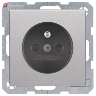 BER6768766084 / Steckdose m SK-Stift erh BS Q.1/Q.3 alu / EAN 4011334443872