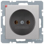 BER6161036084 / Steckdose ohne SK Q.1/Q.3 alu samt lack / EAN 4011334443803