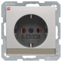 BER47506084 / Steckdose SCHUKO m BF Q.1/Q.3 alu samt / EAN 4011334443216
