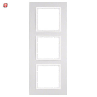 BER10136914 / Rahmen 3fach B.7 Alu/polarweiß / EAN 4011334384977