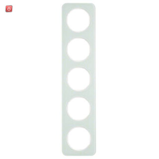 BER10152109 / Rahmen 5fach R.1 Glas polarweiß / EAN 4011334392880
