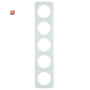 BER10152109 / Rahmen 5fach R.1 Glas polarweiß / EAN 4011334392880