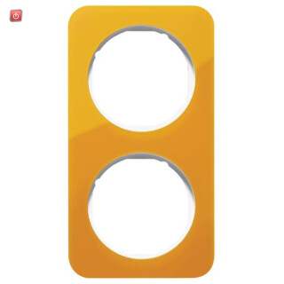 BER10122339 / Rahmen 2fach R.1 Acryl orange Trans. pw / EAN 4011334400035