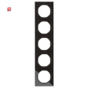 BER10152216 / Rahmen 5fach R.3 Glas schwarz / EAN...