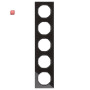 BER10152216 / Rahmen 5fach R.3 Glas schwarz / EAN 4011334393412