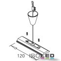 ISO117616 / 3-Phasen Seilabhängung, Halter 120mm / 9009377026867