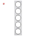 BER10152284 / Rahmen 5fach R.3 Alu/schwarz / EAN...