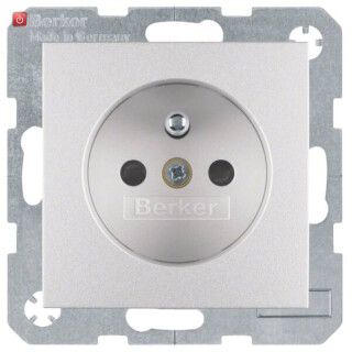 BER6768761404 / Steckd. m SK-Stift m erh BS S.1/B.x alu / EAN 4011334320319
