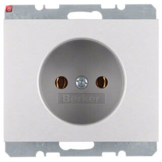 BER6167157003 / Steckdose ohne SK K.5 Alu / EAN 4011334378556