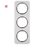 BER10132184 / Rahmen 3fach R.1 Alu schw / EAN 4011334392774