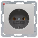 BER41436084 / Steckdose SCHUKO mit SLk Q.1/Q.3 alu sam /...