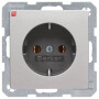 BER41436084 / Steckdose SCHUKO mit SLk Q.1/Q.3 alu sam / EAN 4011334446521