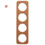 BER10142369 / Rahmen 4fach R.1 Leder braun pw / EAN 4011334413028