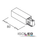 ISO1176521 / 3-Phasen Seiten-Einspeisung LINKS, silber / 9009377021992