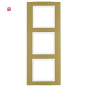 BER10133046 / Rahmen 3fach B.3 gold/polarweiß / EAN...