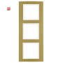 BER10133046 / Rahmen 3fach B.3 gold/polarweiß / EAN 4011334236603
