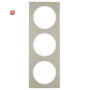 BER10132214 / Rahmen 3fach R3 E-Stahl pw / EAN 4011334393207