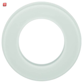 BER109109 / Glasrahmen 1fach Serie Glas polarweiß / EAN 4011334440338