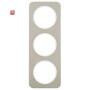 BER10132114 / Rahmen 3fach R.1 E-Stahl pw / EAN 4011334392699