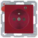 BER6765098915 / Steckdose m SK-Stift LED S.1/B.3/B.7 rot...