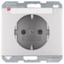 BER47387003 / Steckdose SCHUKO m BF u. erh.BS K.5 Alu / EAN 4011334378464