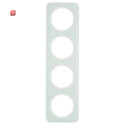 BER10142109 / Rahmen 4fach R.1 Glas polarweiß / EAN...