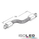 ISO117658 / 3-Phasen Flex-Verbinder, silber L: 300mm /...