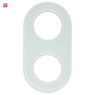 BER110209 / Rahmen 2fach Serie Glas polarweiß / EAN 4011334440369