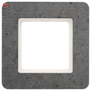 BER10116020 / Rahmen 1fach Q.7 Beton Strukturiert / EAN 4011334459736