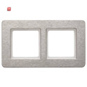 BER10226083 / Rahmen 2fach waagerecht, Q.7, Edelstahl /...