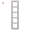 BER10156083 / Rahmen 5fach senkrecht, Q.7, Edelstahl /...